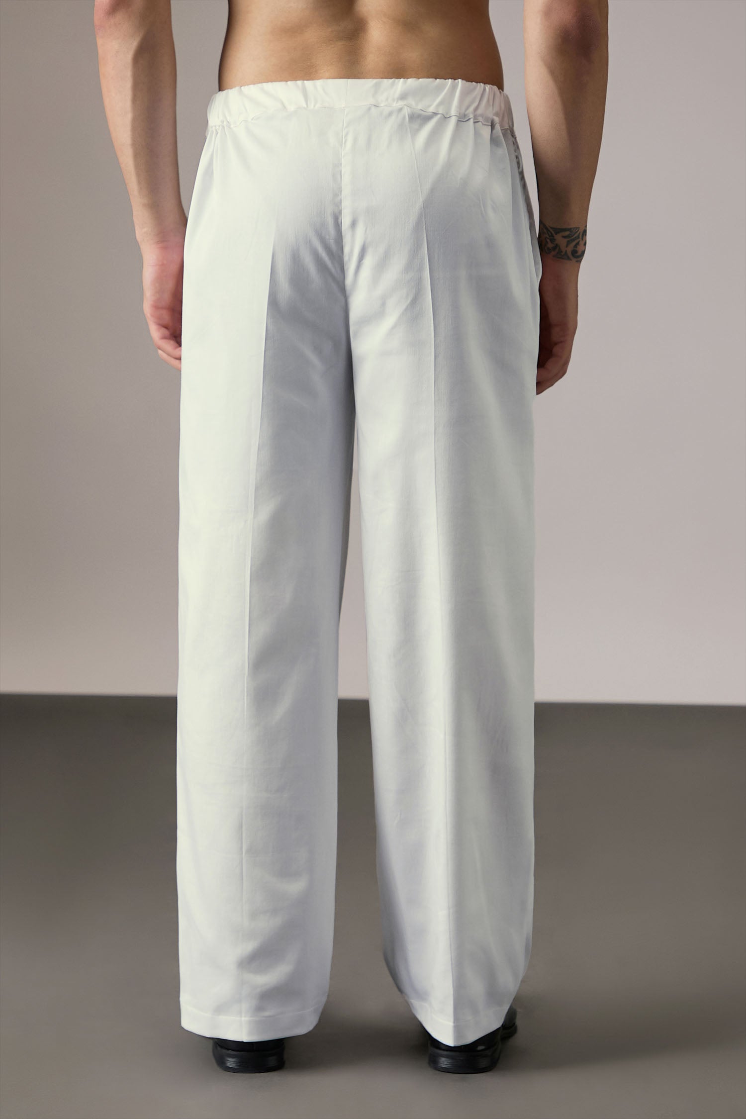 Straight Pyjamas Trousers - White