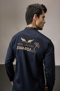 Mere Yaar Ki Shaadi Hai - Hand Embroidered Designer Kurta - Navy