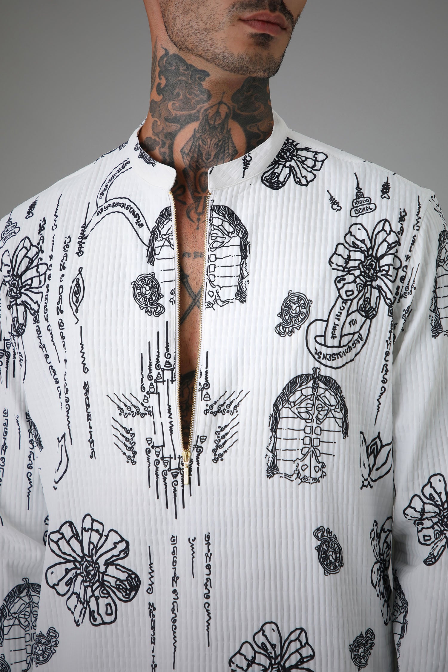 Flora White Kurta - Designer Kurta