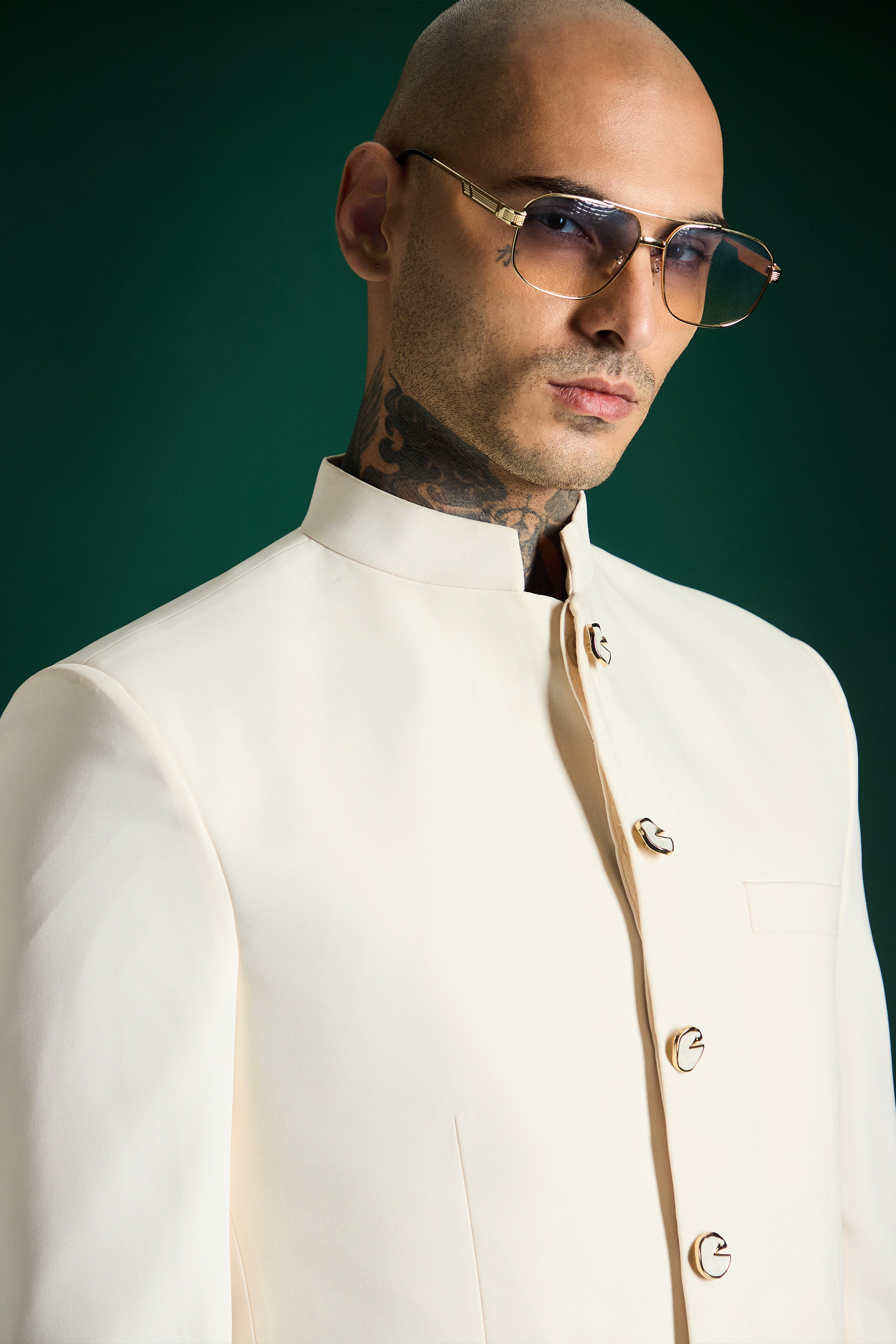 The Highness Bandhgala - Ivory