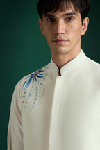 Aquatic Bloom(Flower) - Hand Embroidered Designer Bundi