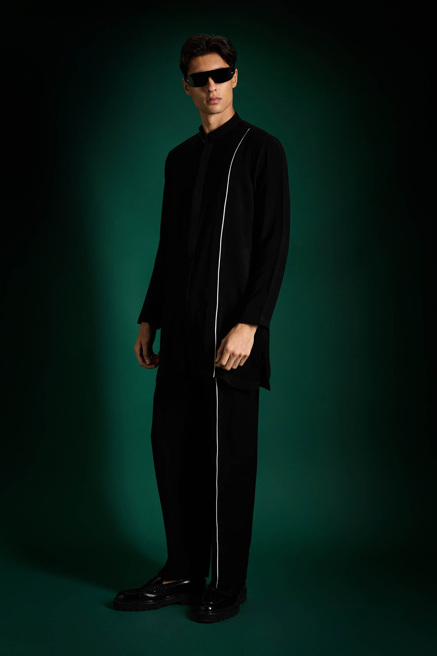 Echelon - Designer Kurta Set - Black