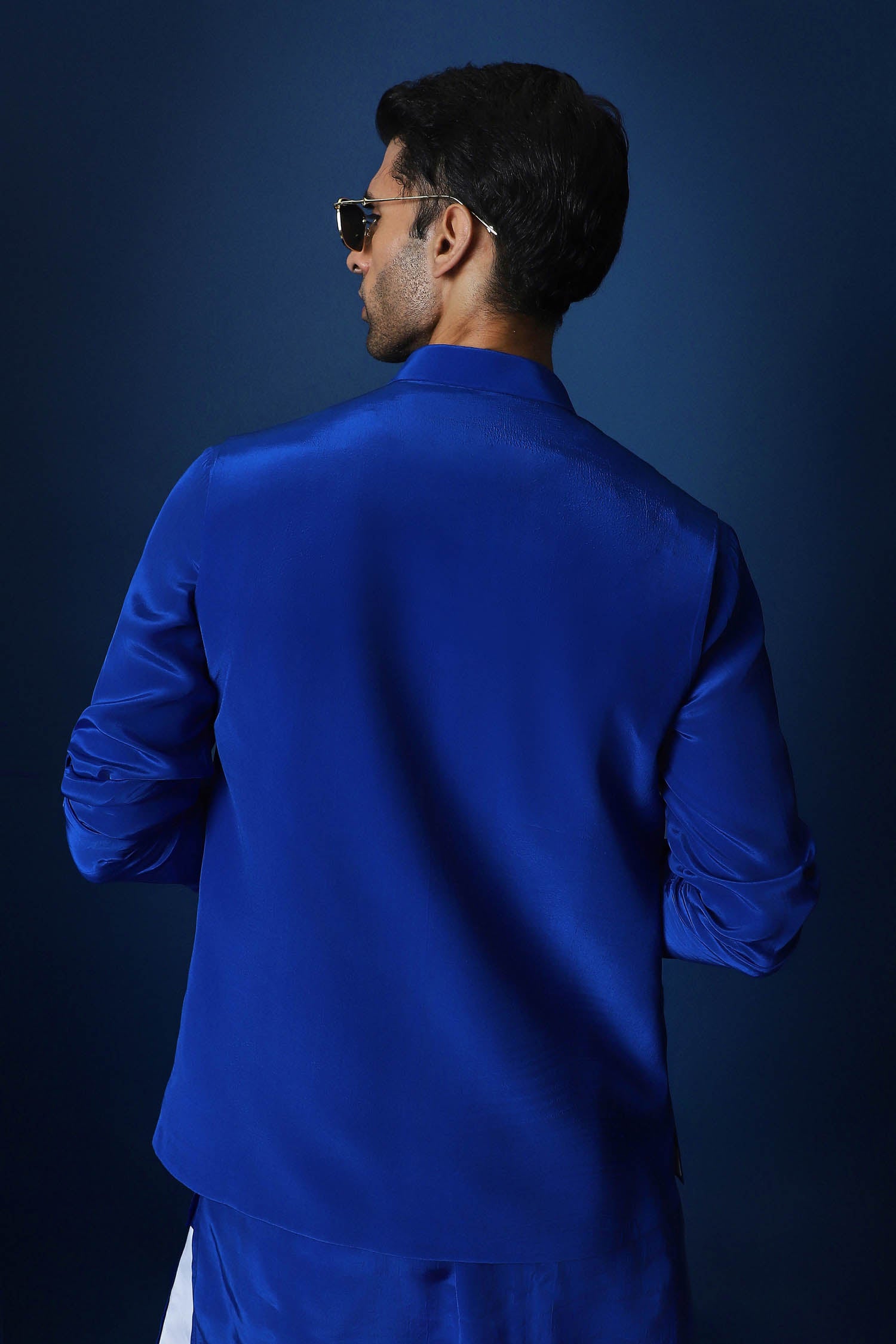 Egret Bundi Kurta - Royal Blue