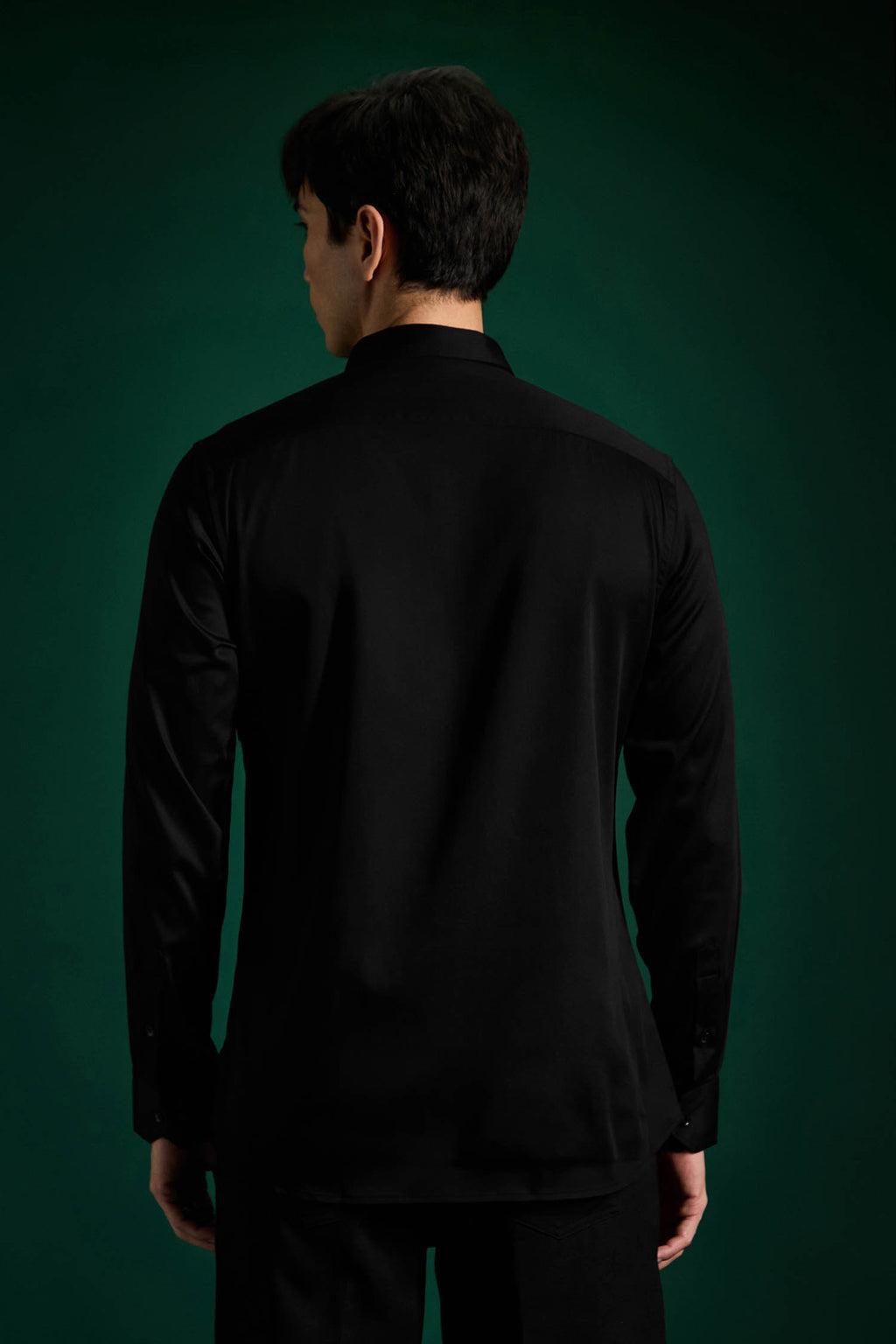 Sparkler Black - Hand Embroidered Designer Shirt
