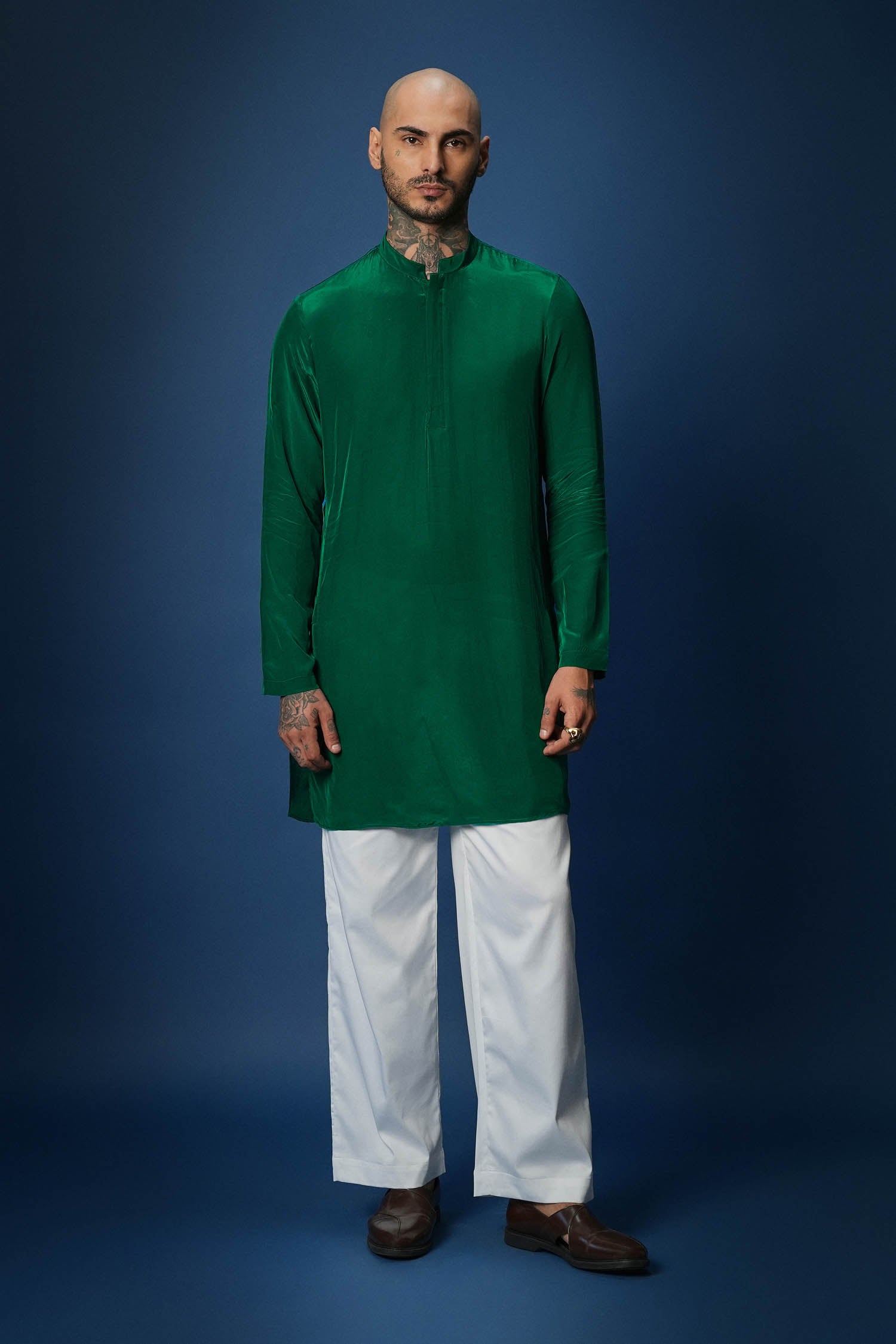 Green Bundi Kurta