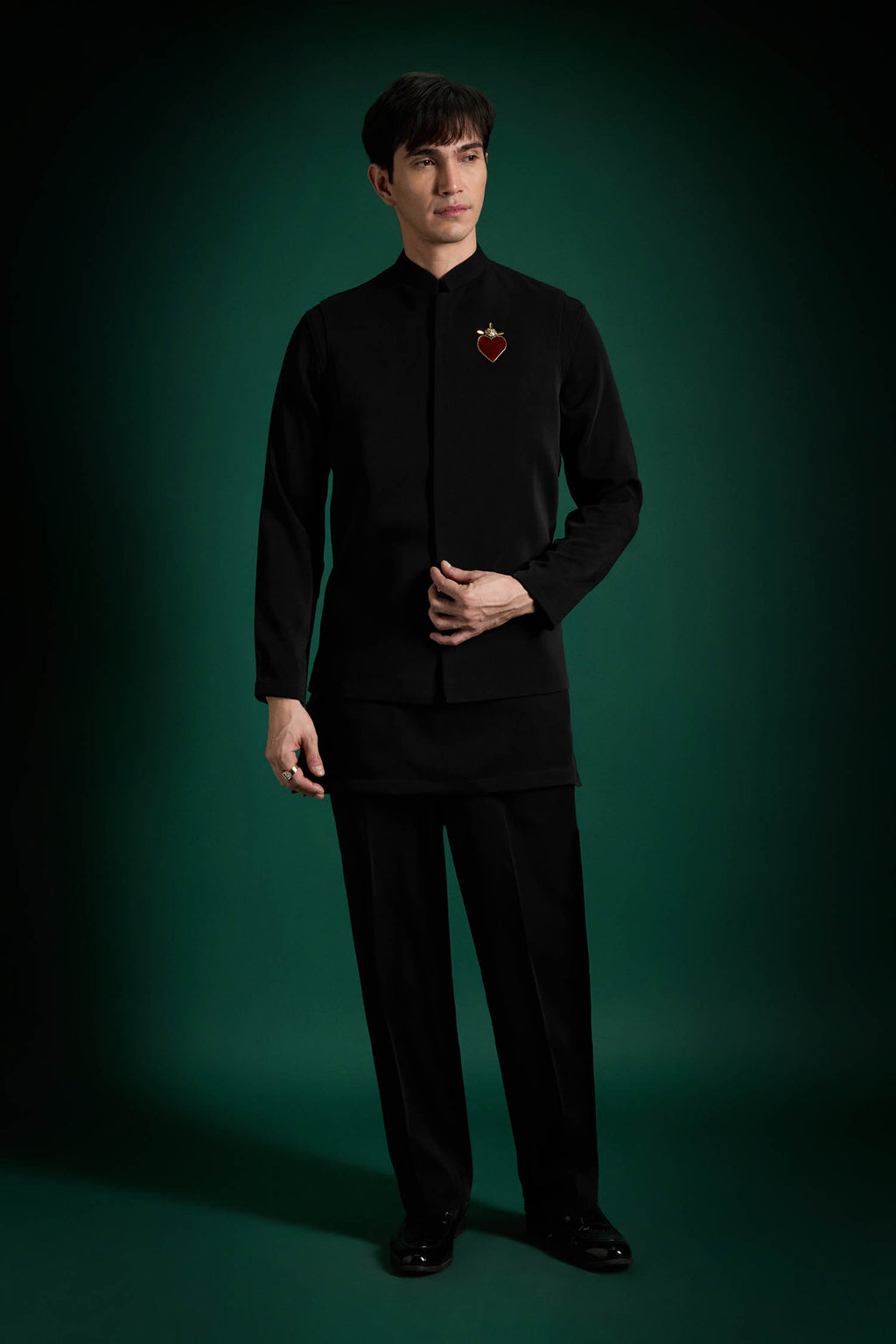 Cordelia(Heart) - Hand Embroidered Designer Bundi