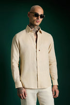 Spade irish Linen Shirt - Beige