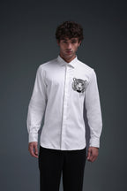 Predator(Tiger) - Hand Embroidered Designer Shirt
