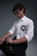Predator(Tiger) - Hand Embroidered Designer Shirt