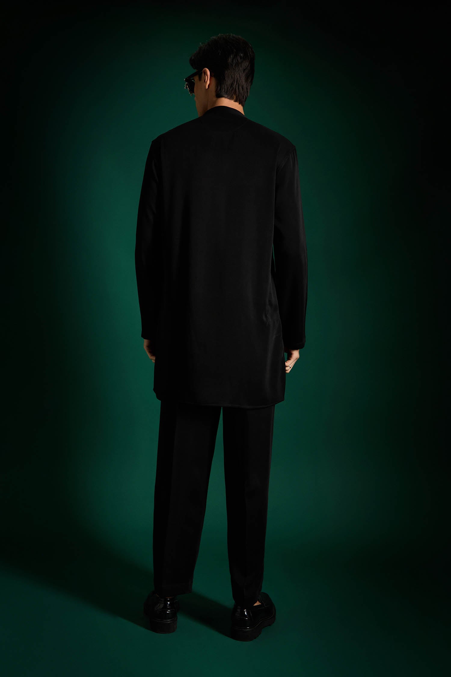 Black Designer Kurta Set