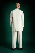 Lei Hand Embroidered Designer Kurta Set - Ivory