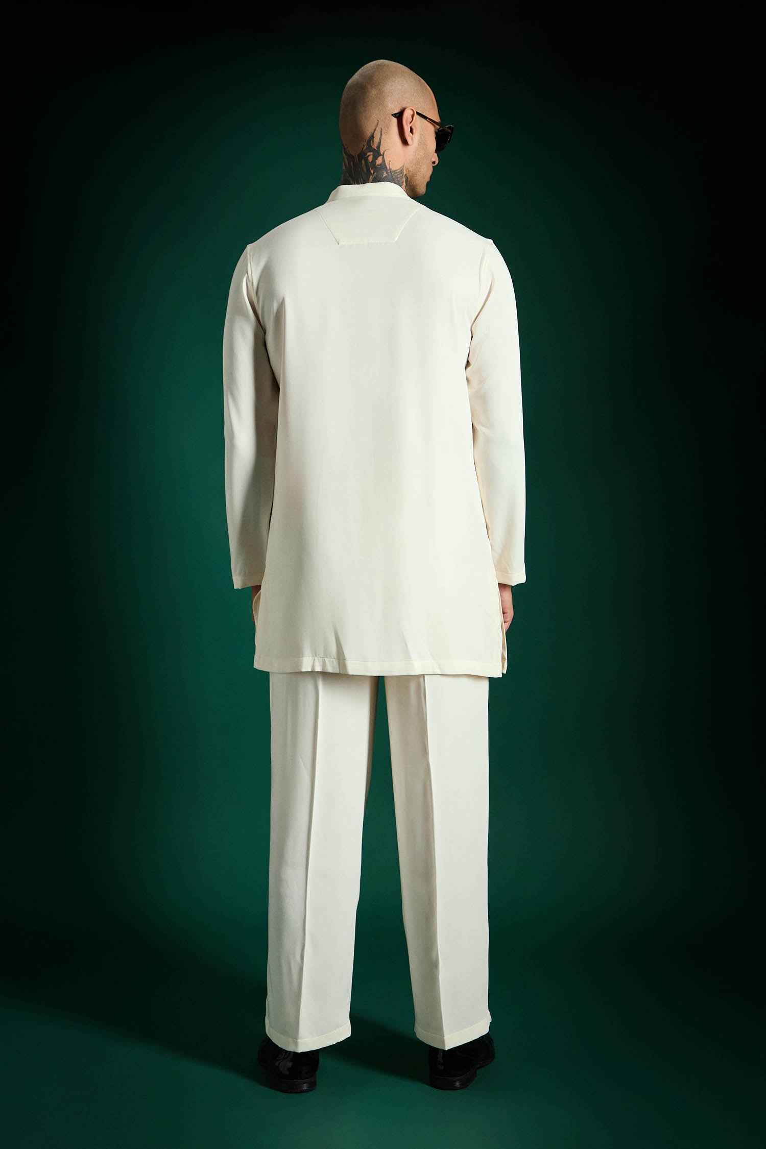 Lei Hand Embroidered Designer Kurta Set - Ivory