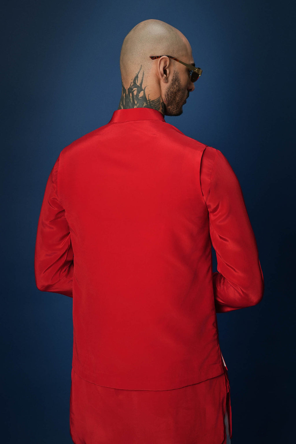 Bee Kiss Red Bundi Kurta