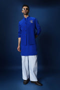Gaj Bundi Kurta - Royal Blue
