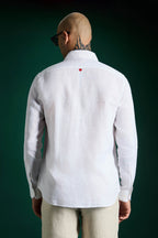 Heart Irish Linen Shirt - White