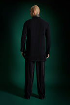 Timber Hand Embroidered Designer Kurta Set - Navy