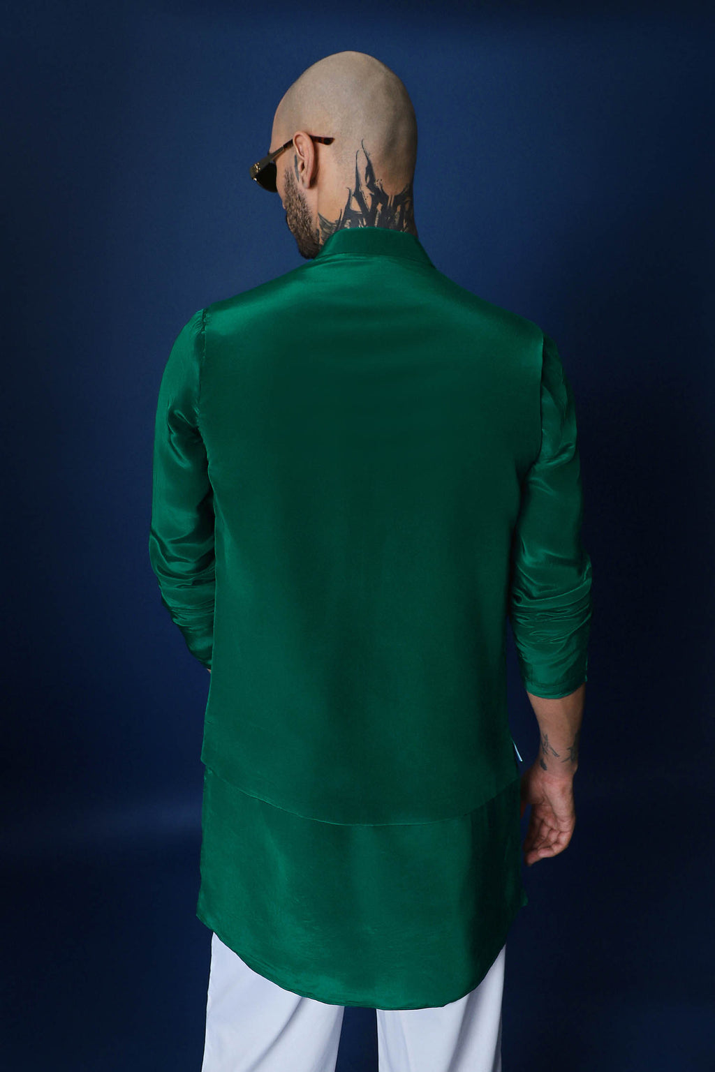 Bee Kiss Bundi Kurta - Green