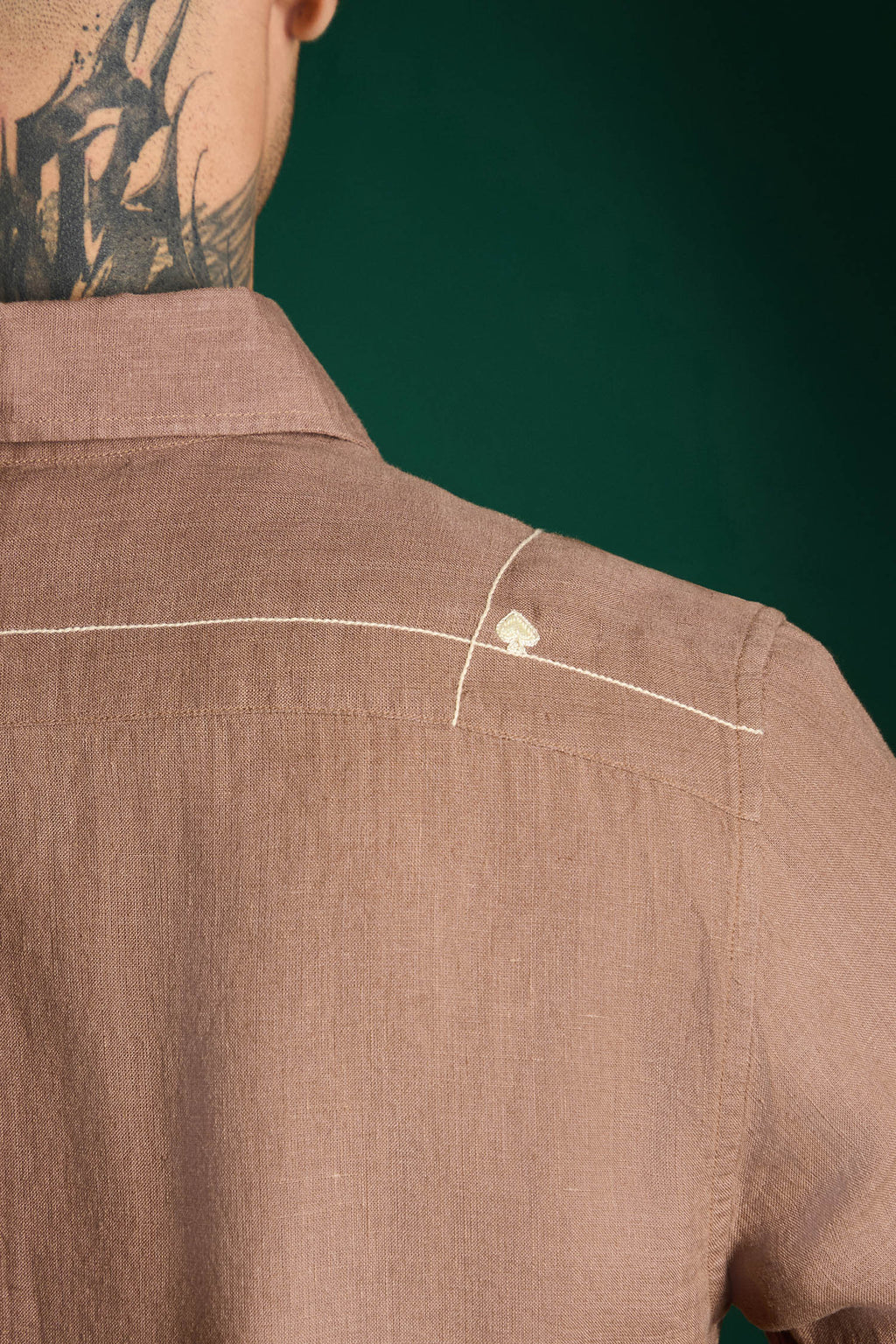 Irish Linen Shirt - Mocha Brown