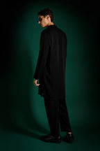 Disc Hand Embroidered Designer Kurta - Black