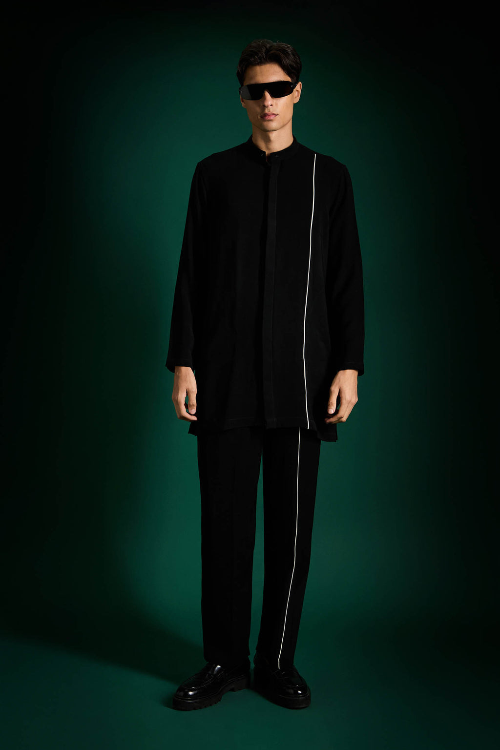 Echelon - Designer Kurta Set - Black