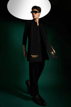 Bobcat - Hand Embroidered Designer Shawl
