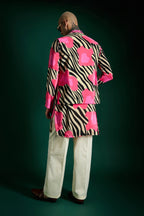 Wild Stripes Hand Embroidered Designer Bundi Set