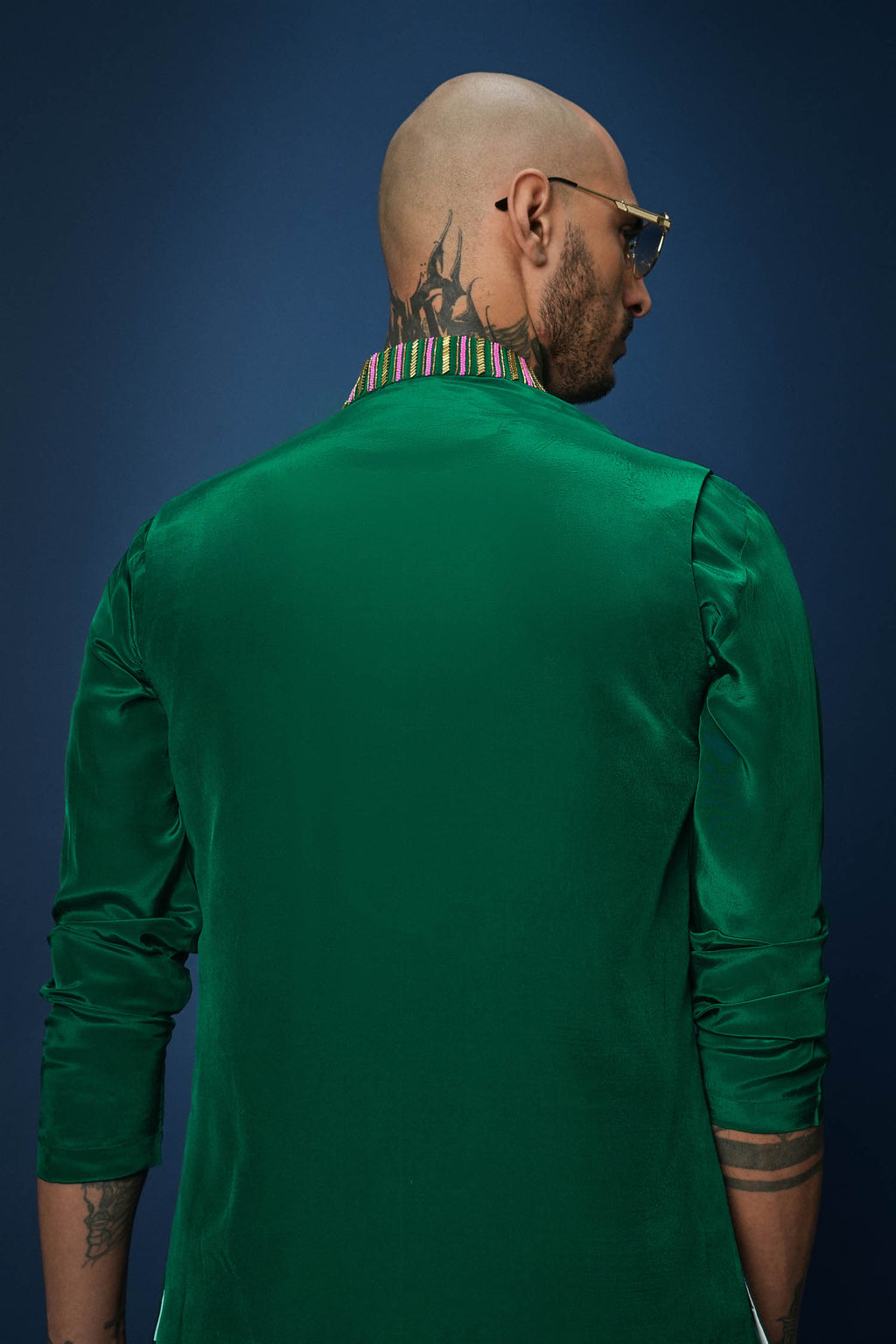 Green Bundi Kurta
