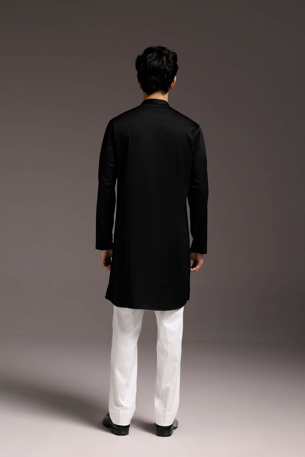 Swimming Tiger - Hand Embroidered Designer Kurta