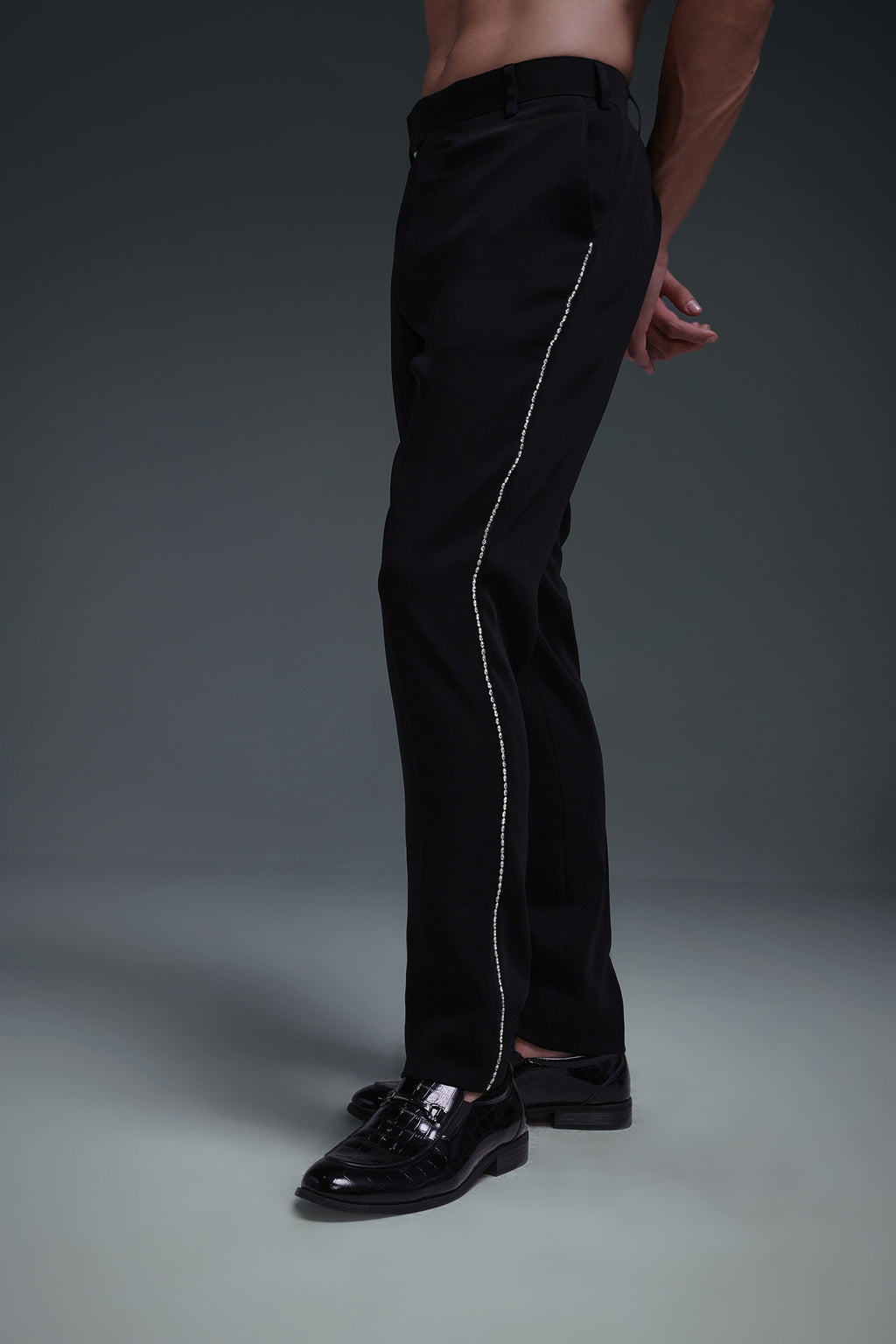 Balze(Rhine Stones) - Hand Embriodered Designer Trouser
