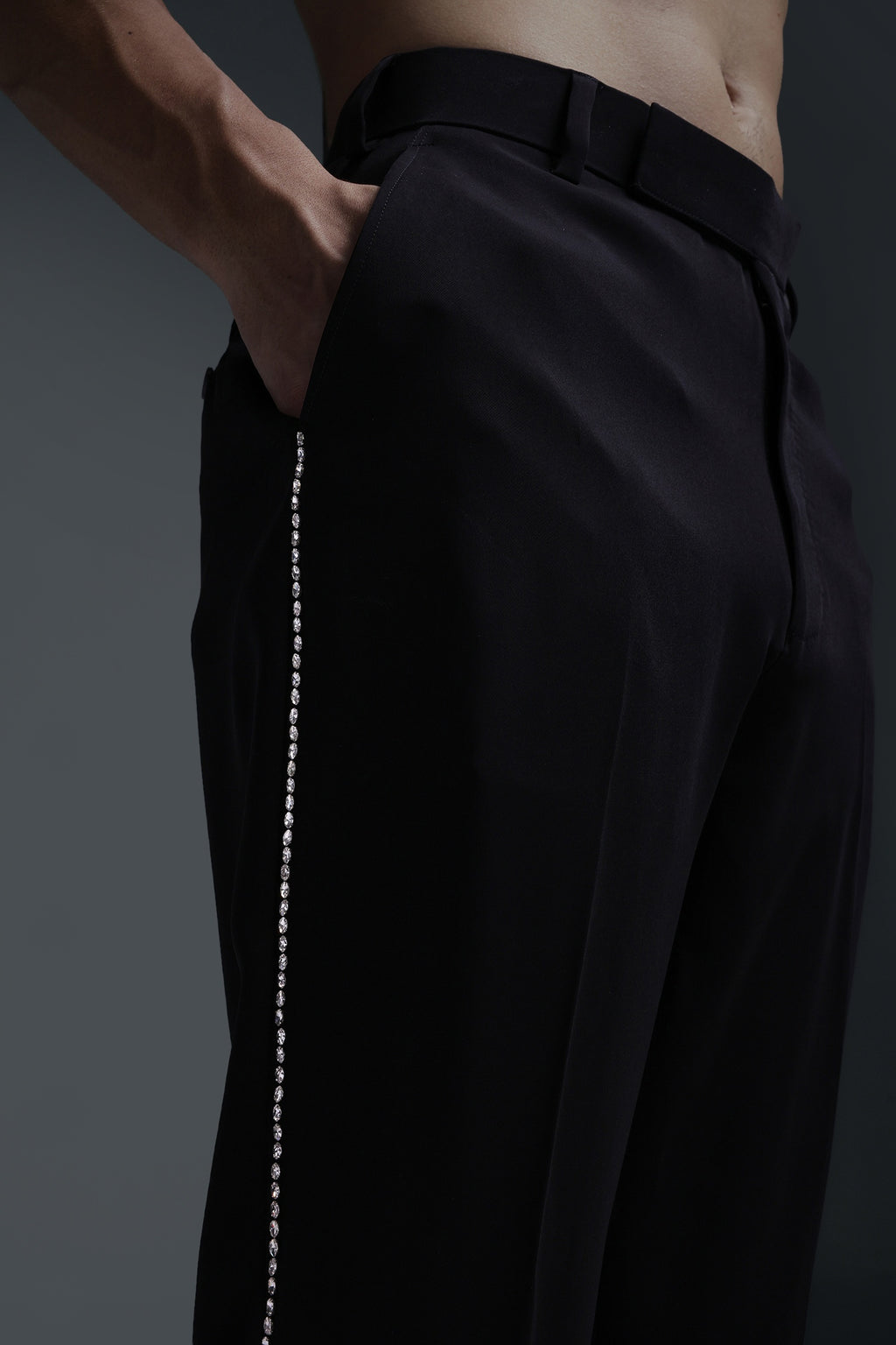 Balze(Rhine Stones) - Hand Embriodered Designer Trouser