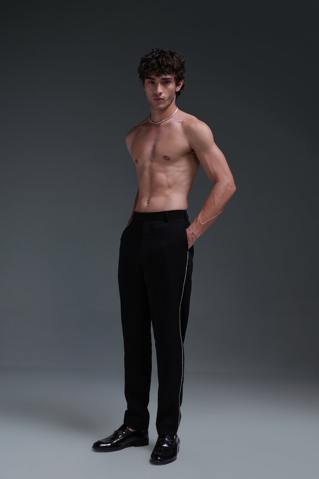 Balze(Rhine Stones) - Hand Embriodered Designer Trouser