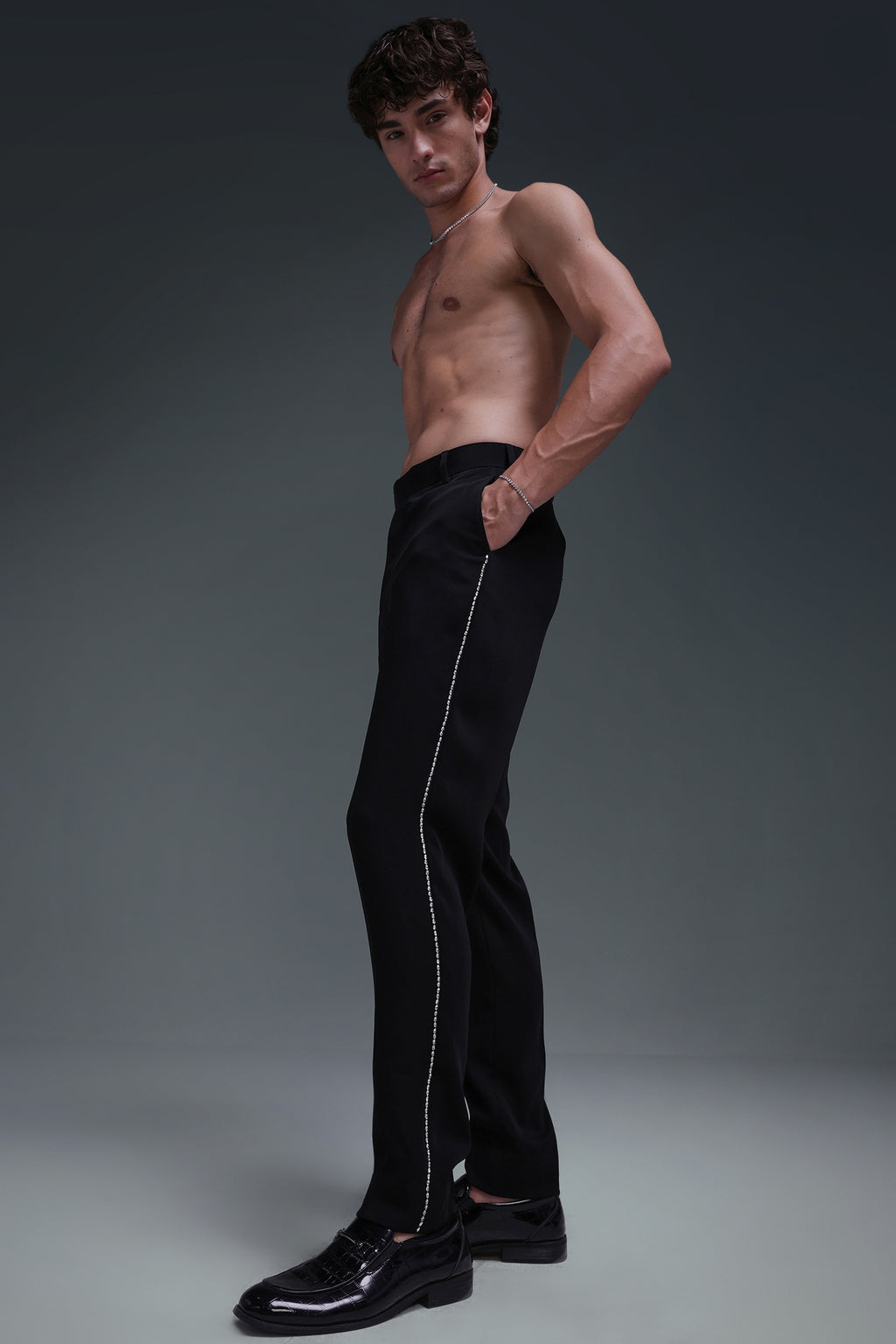 Balze(Rhine Stones) - Hand Embriodered Designer Trouser