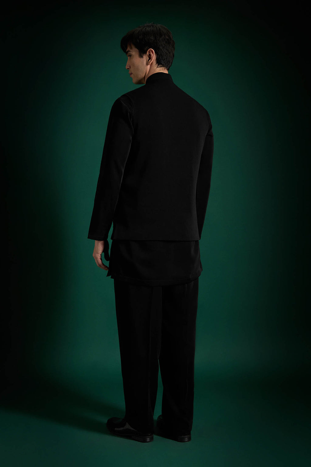 Aquatic Bloom - Hand Embroidered Designer Bundi