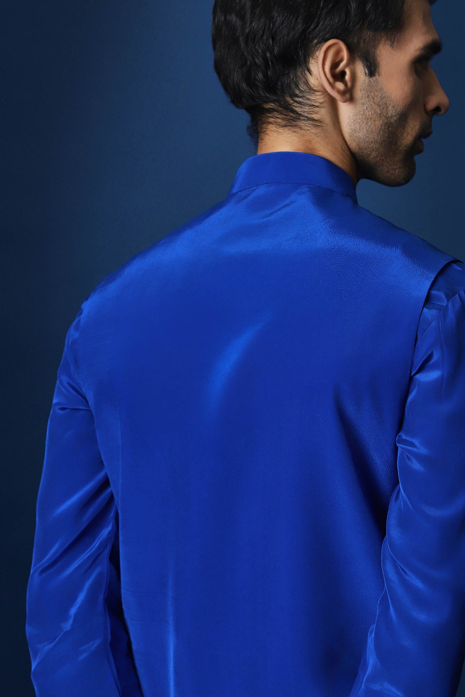 Gaj Bundi Kurta - Royal Blue