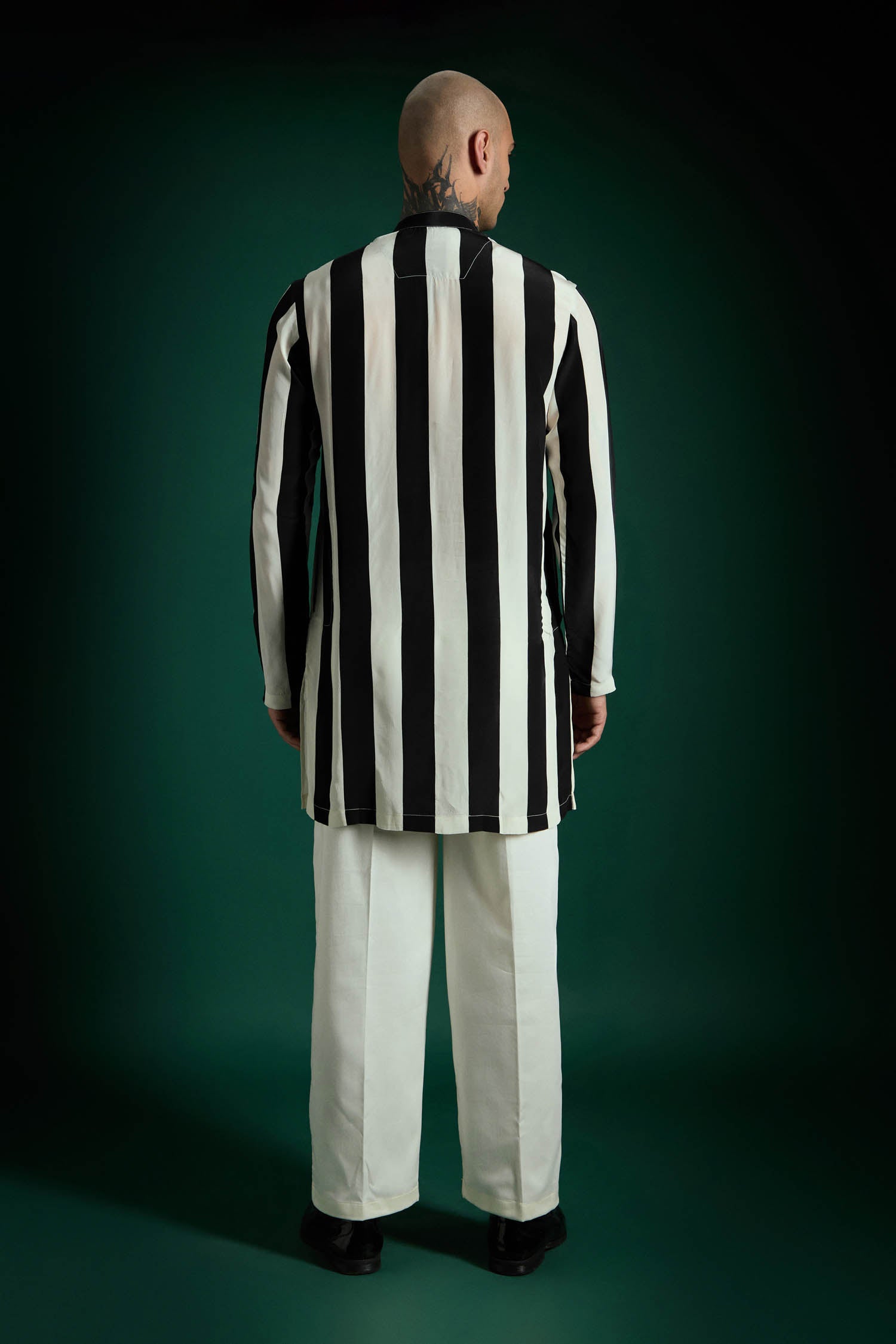 Ascend Hand Embroidered Designer Kurta - Black