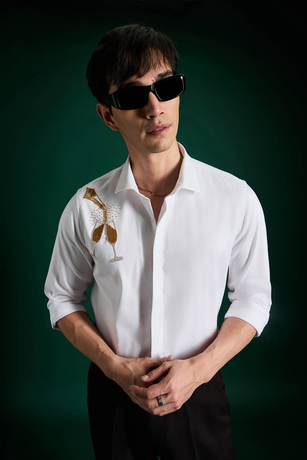 The Champagne Shirt - White