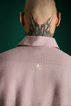 Bird Irish Linen Shirt - Dusky Pink