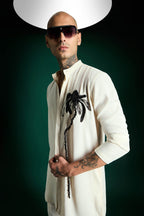 Lei Hand Embroidered Designer Kurta Set - Ivory