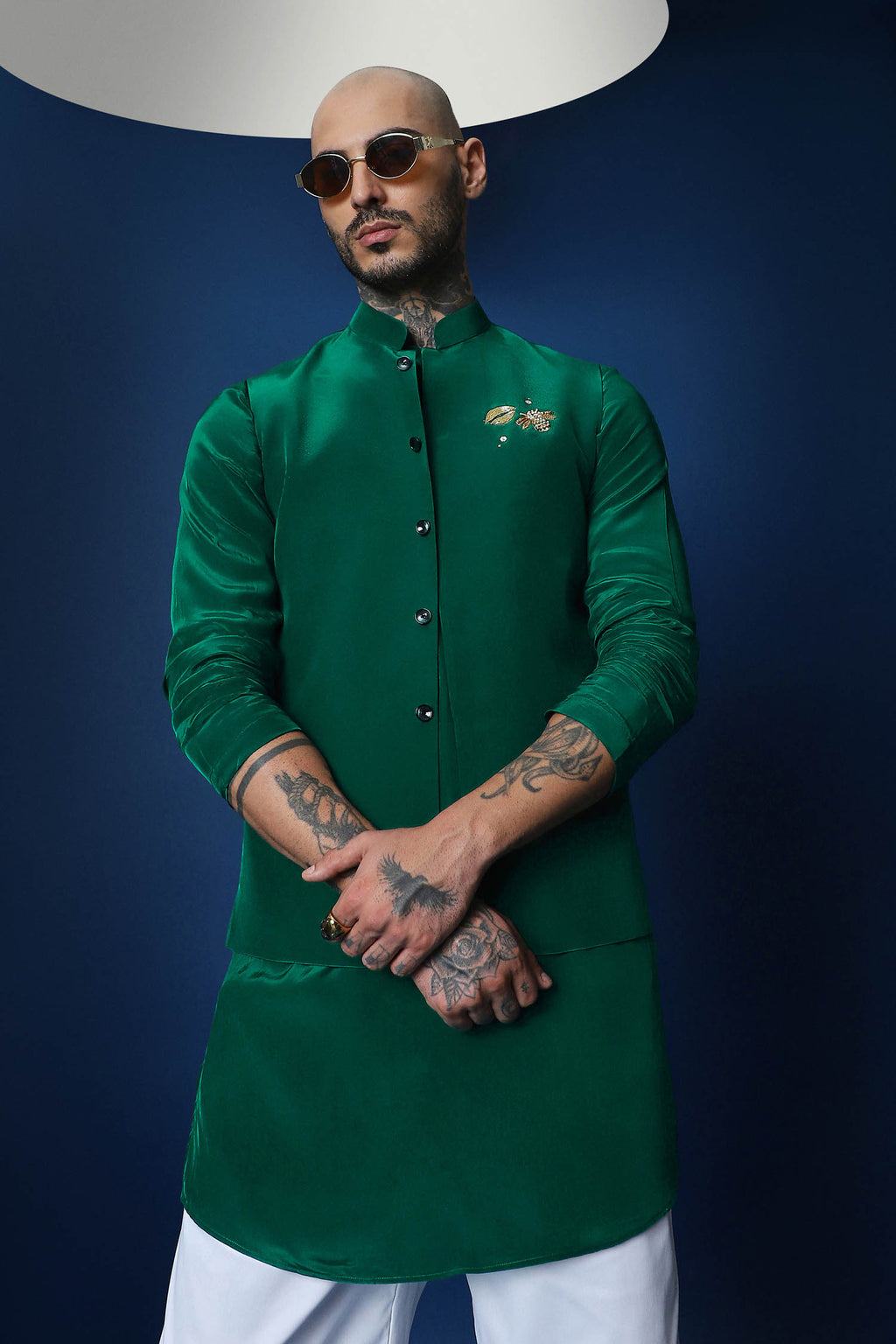 Bee Kiss Bundi Kurta - Green