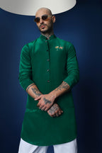 Bee Kiss Bundi Kurta - Green