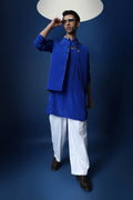 Bee Bundi Kurta - Royal Blue