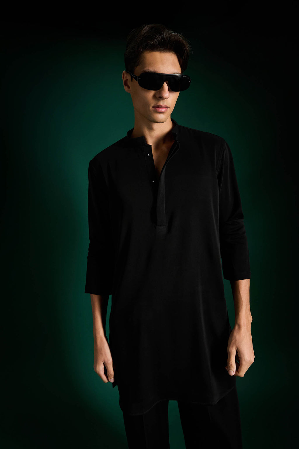 Black Designer Kurta Set
