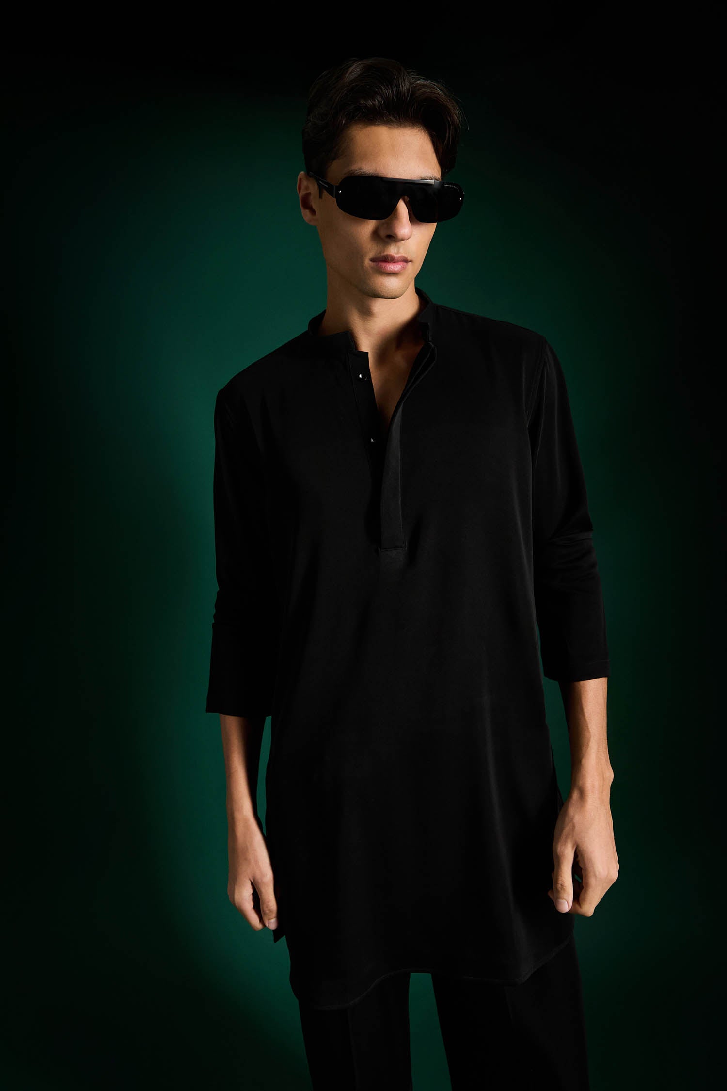 Black Designer Kurta Set