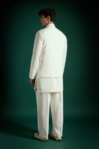 Aquatic Bloom(Flower) - Hand Embroidered Designer Bundi