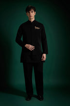 Hunter(Leopard) - Hand Embroidered Designer Bundi