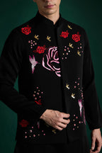 Meadows - Hand Embroidered Designer Bundi