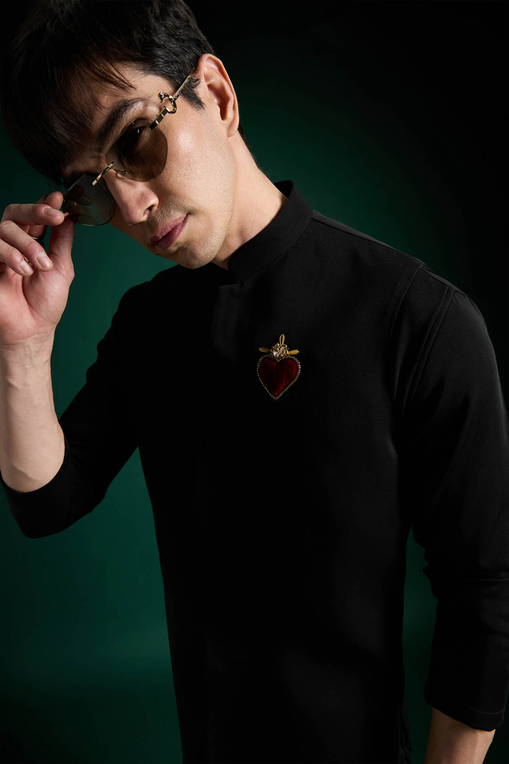 Cordelia(Heart) - Hand Embroidered Designer Bundi