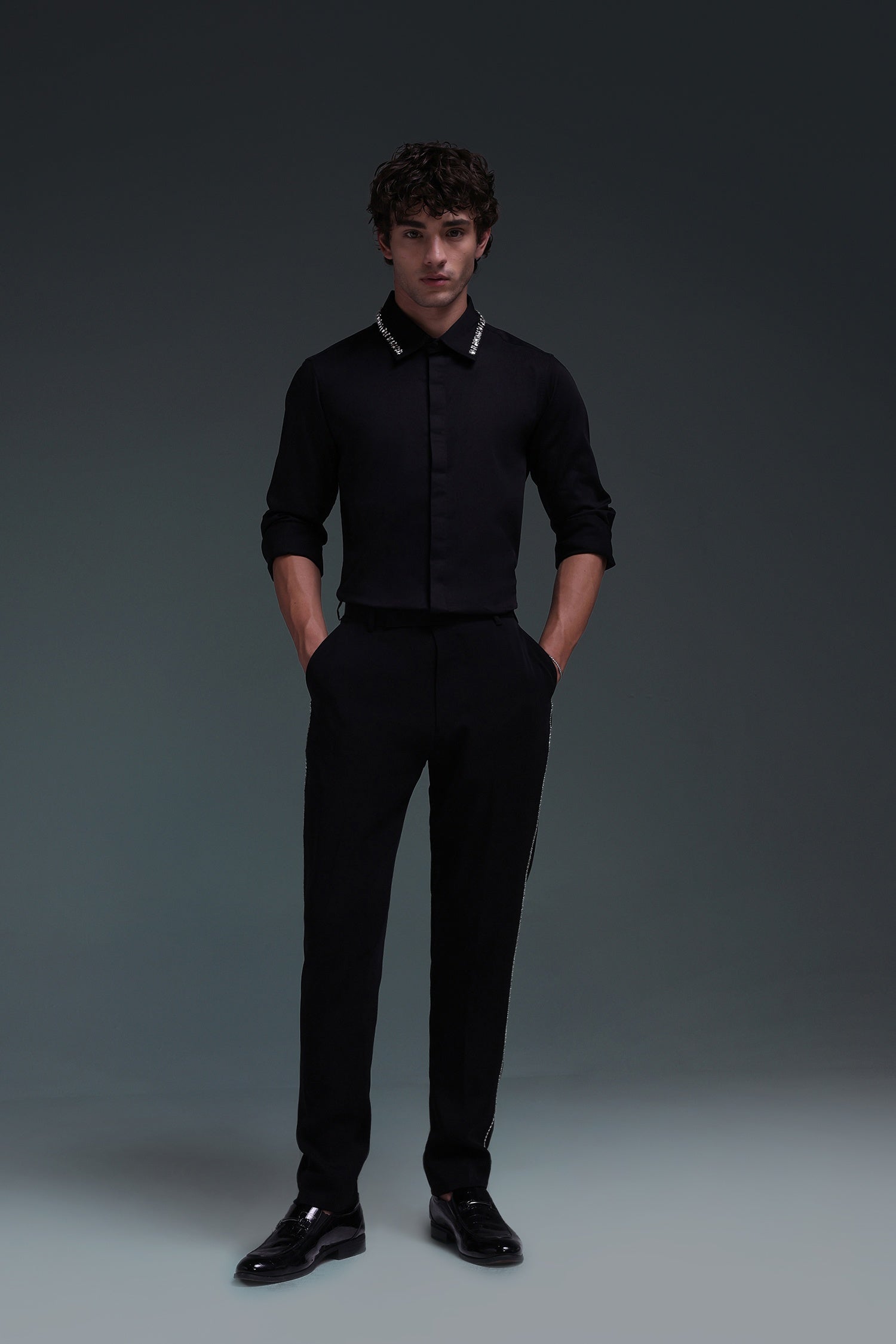 Kingsley - Hand Embroidered Designer Shirt