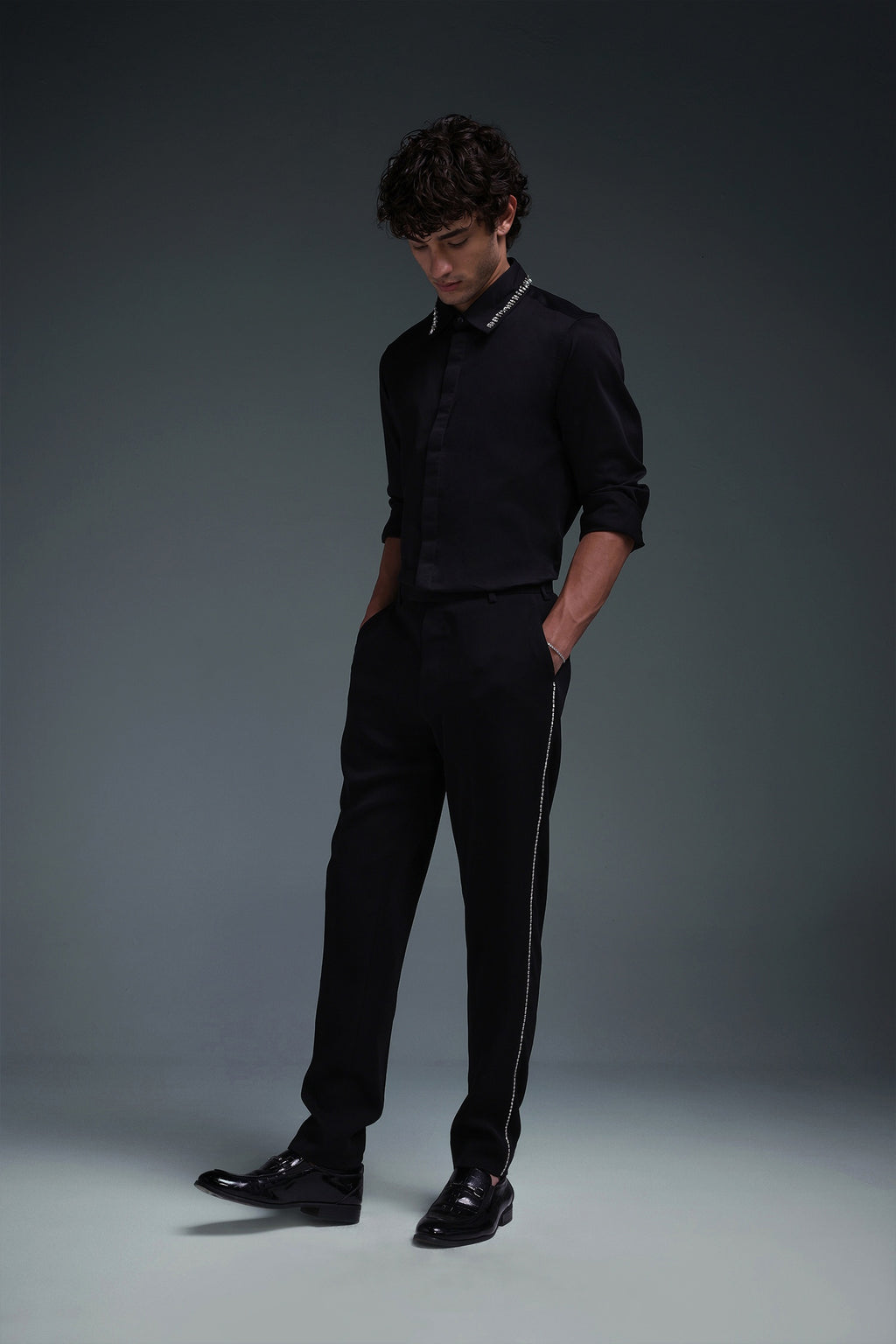 Kingsley - Hand Embroidered Designer Shirt