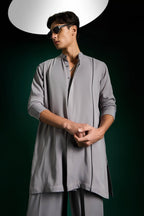 Echelon Designer Kurta Set - Cool Grey